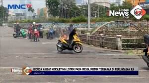 Sepeda Motor Matic Terbakar