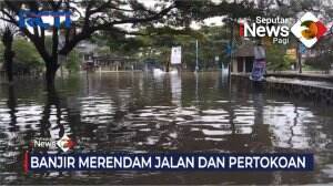 Akses Jalan Kabupaten Tangerang Banten Terendam Banjir