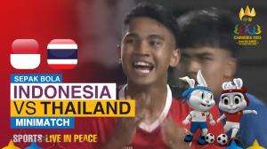 Minimatch Sepak Bola Sea Games Cambodia 2023 Thailand Vs Indonesia