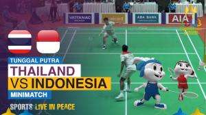Minimatch Badminton Tunggal Putra Sea Games Cambodia 2023 Thailand Vs Indonesia