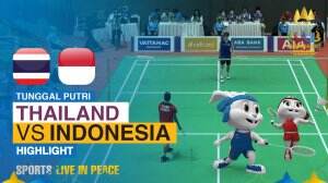 Highlight Badminton Tunggal Putri Sea Games Cambodia 2023 Thailand Vs Indonesia