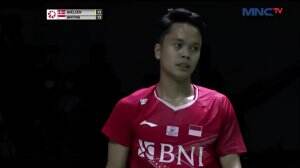 Denmark Vs Indonesia - Tunggal Putra : Ginting Vs Axelsen