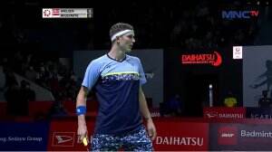 Denmark Vs Indonesia - Tunggal Putra : Axelsen Vs Rhustavito