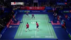 Indonesia Vs China - Ganda Putra : Ahsan/Setia Vs Liu/Ou