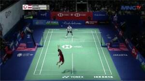 Indonesia Vs Indonesia - Tunggal Putra : Ginting Vs Tommy