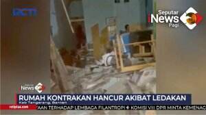 Rumah Kontrakan Hancur Akibat Ledakan