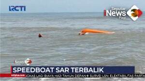 Speedboat Milik BPBD Aceh Terbalik