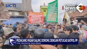 Bentrok Pedagang Pasar Vs Satpol PP