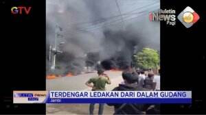 Gudang Minyak di Jambi Terbakar Hebat