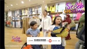 Arsyi dan Arsya Borong Baju Lebaran