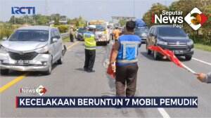 7 Mobil Pemudik Kecelakaan Beruntun