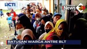 Antrean Pengambilan BLT