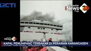 Kapal Motor Mutiara Timur Satu Terbakar