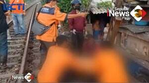 Pria Tewas Tersambar Kereta Api Di Surabaya
