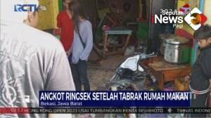 Angkot Tabrak Rumah Makan, Supir Tewas