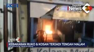 Ruko Dan Kosan Tiga Lantai Terbakar