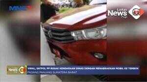 Satpol PP Rusak Kendaraan Dinas