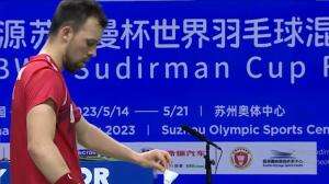 Minimatch Ganda Putra BWF Sudirman Cup 2023 Astrup Rasmu Vs Chia Soh