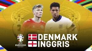 Minimatch Inggris vs Denmark Euro 2024