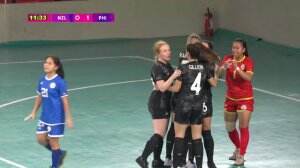 Highlight PFF Women's Futsal Tri Nation Futsal Invitational 2023 Selandia Baru Vs Filipina