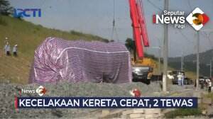 Rangkaian Gerbong Kereta Cepat Anjlok