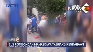 Bus Rombongan Mahasiswa Kecelakaan