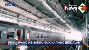 Penumpang Kereta Api Jatuh Di Peron
