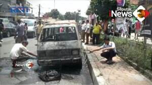 Korsleting Listrik, Angkot Terbakar