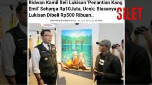 Ridwan Kamil Beli Lukisan "Penantian Kang Emil"