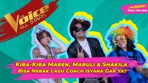 Kira-Kira Maren, Maruli & Shakila Bisa Nebak Lagu Coach Isyana Gak Ya?