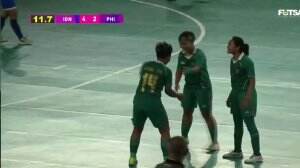 Highlight PFF Women's Futsal Tri Nation Futsal Invitational 2023 Indonesia Vs Filipina