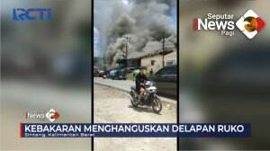 Delapan Unit Ruko Ludes Terbakar