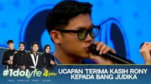 Ucapan Terima Kasih Rony Kepada Bang Judika