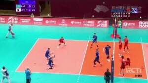 Highlight Asian Games Hangzhou 2022 Men's Volleyball Kazakhstan Vs Jepang