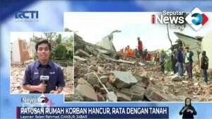 Ratusan Rumah Korban Gempa Rata Dengan Tanah