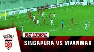 Best Defensive Singapura Vs Myanmar
