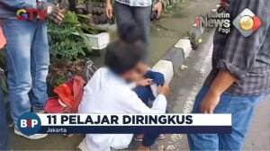 11 Pelajar Tawuran, ditangkap Polisi