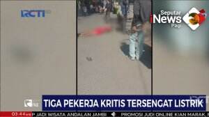 Tiga Pekerja Papan Reklame Tersengat Listrik
