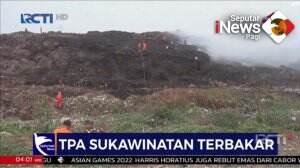 TPA Sukawinatan Palembang Terbakar