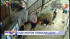 Curi Motor Terekam CCTV