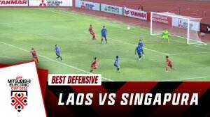 Best Defensive Laos Vs Singapura