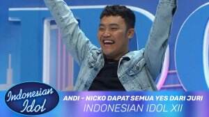 Andi - Nicko Dapat Semua Yes Dari Juri