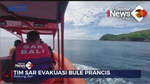 Bule Terjebak di Tebing Pantai