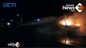 Mobil Dinas Kapolres Bangka Ludes Terbakar