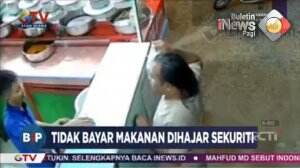 Tidak Membayar Makanan, Pria Dihajar Sekuriti