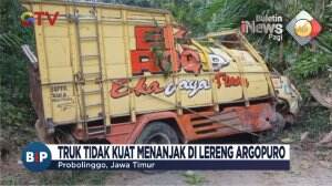 Truk Tidak Kuat Menanjak di Probolinggo, Jawa Timur