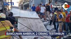 Bangunan Ambruk, 2 Orang Tertimbun Bangunan