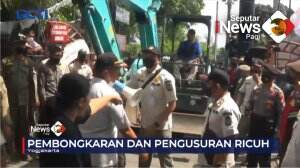 Penertiban Bangunan Semi Permanen Berakhir RIcuh