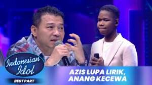 Azis Lupa Lirik, Anang Kecewa - Indonesian Idol XII