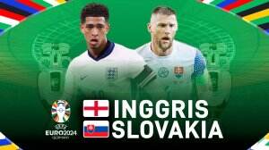 Minimatch Inggris Vs Slovakia Euro 2024